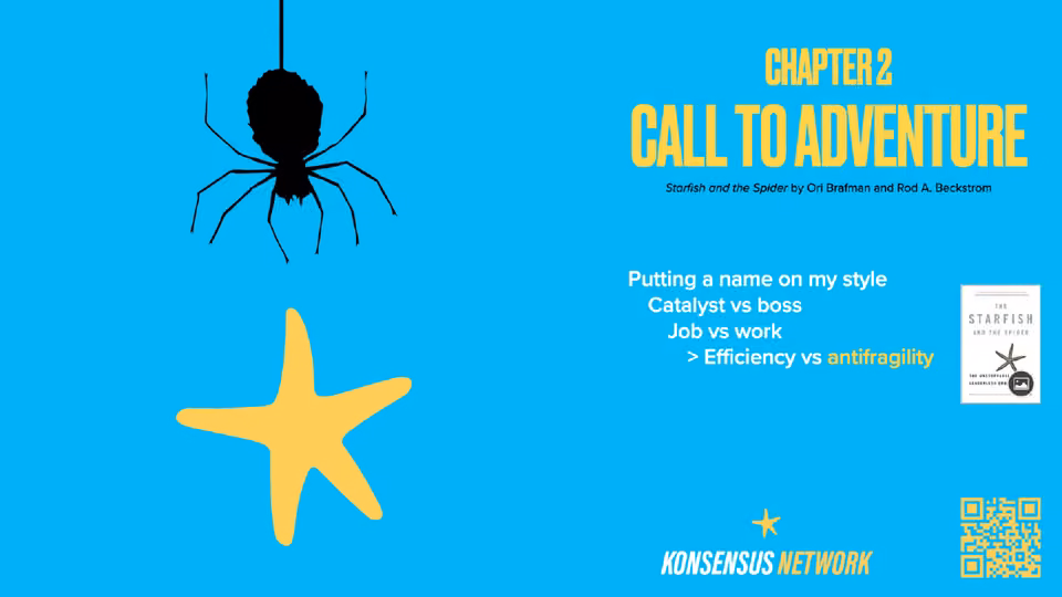 Chapter 2, Call to adventure: The Starfish and the Spider